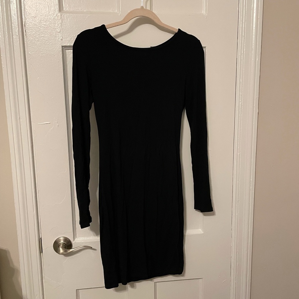 Lulus Comeback Baby Black Stretchy Bodycon Mini Dress